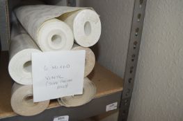 *Six Part Rolls of Assorted Patterned Vinyl Wallpaper