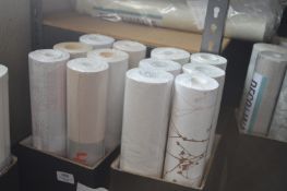 *Twelve Assorted Rolls of Vinyl Wallpaper