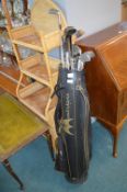 Malibu Golf Bag and Assorted Clubs