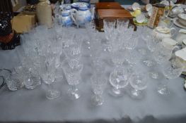 Cut Lead Crystal Wine Glasses and Tumblers