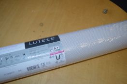 *Three Rolls of Lutèce Light Grey Blown Vinyl Luxury Wallpaper and One Other