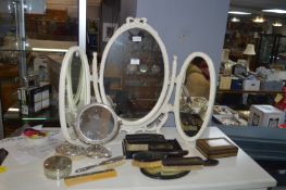 Triple Dressing Table Mirror and Brush Sets, etc.