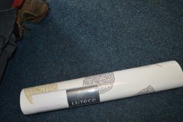 *Three Rolls of Lutèce Contemporary Leaf Pattern Vinyl Wallpaper