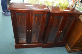 Pair of Small Glazed Cabinets