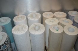 *Ten Rolls of Cream Blown Vinyl Wallpaper