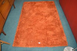 Orange Rug ~4ft x 6ft