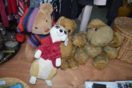 Soft Toy Teddy Bears, Meerkats, etc. Including Som