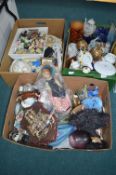 Pottery Ornaments, Dolls, etc.
