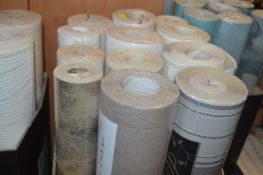 *Twelve Assorted Rolls of Vinyl Wallpaper
