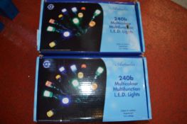 *Two Multicolour Multifunction LED Christmas Light