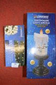 *Snowman LED Candle and a Set of Christmas Lights