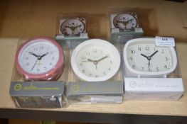 *Three Acctim Alarm Clocks and Small Quartz Alarm