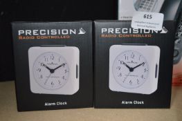 *Two Precision Radio Controlled Alarm Clocks