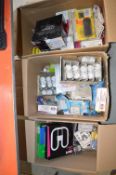 *Three Boxes of Mixed Lighting and Sockets