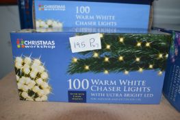 *Seven Sets of 100 Warm White LED Lights