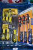 *Two RTR Max 6pc Screwdriver Sets and Two Mercury Soft Grip Screwdriver Sets