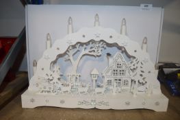 *Three LED Christmas Bridge Village Displays