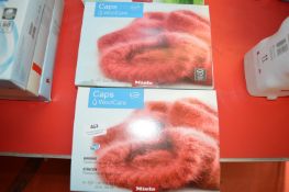 *Two Boxes of Nine Miele Caps Wool Care Sachets