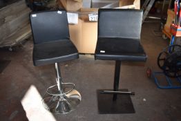 *Two Black Gas-Lift Stools