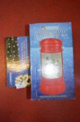 *Decorative LED Snowmen Postbox, and a Set of Chr