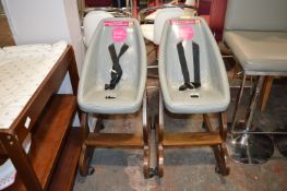 *Two Baby Cradle Chairs on Wheels