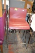 *Leatherette Stool on Chrome Frame