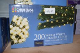 *Four Sets of 200 LED Warm White Chaser Lights