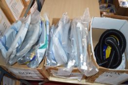 *Three Boxes of Hoses, Belt Pipes, Vacuum Cleaner Bags, etc.