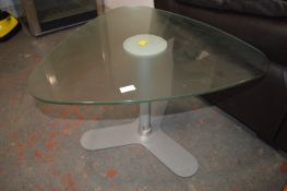 *Small Glass Topped Coffee Table