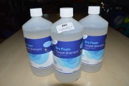 *3x 750ml of 4 Your Home Dry Foam Carpet Shampoo
