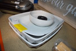 *Assorted White Serving Dishes