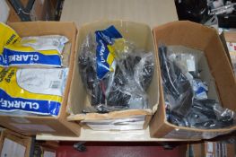 *Three Boxes of Cleaner Bags, Hose, Vacuum Parts and Attachments, Bottles, etc.