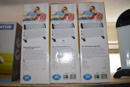 *Three White Convector Heaters