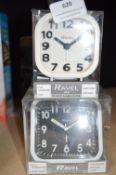 *Two Ravel Quartz Alarm Clocks