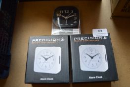 *Two Precision Radio Controlled Alarm Clocks and R