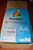 *A4 Laser Copier with Four Boxes of 100 25x38mm Labels