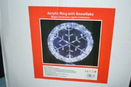 *Acrylic Ring with Snowflake Lights