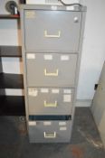 *Grey Four Drawer Filing Cabinet