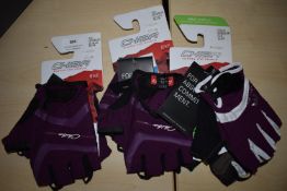 *Three Pairs of Chiba Purple XL Sports Gloves
