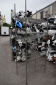 *Five Tier Adjustable Shelving with Backstops 1.8m