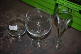 Quantity of Various Glasses (crate not included)
