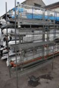 *Five Tier Adjustable Shelving with Backstops 1.8m