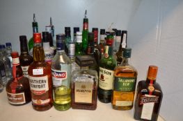 25+ Part Bottles of Spirits, Cocktail Mixers, Wine