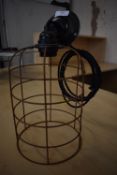 *Four Vintage Style Wire Lampshades
