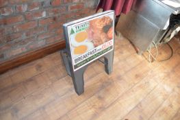 *Freestanding Hard Plastic Sign (this lot is located at Trinity Hotel, Hedon Road, Hull, HU9 1NU)