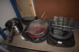 *Quantity of Pans, Spring Form Tins, Sieves, Trays