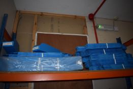 *Eight Packs of Blue Corrugated Plastic Component