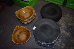 Ten Churchill Stone Cast Design Dishes and Fourtee