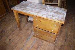 *4ft Pine Dressing Table with Four Drawers (this lot is located at Trinity Hotel, Hedon Road,