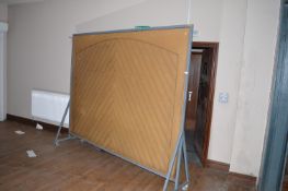 *Mobile Room Divider with Panel (this lot is located at Trinity Hotel, Hedon Road, Hull, HU9 1NU)